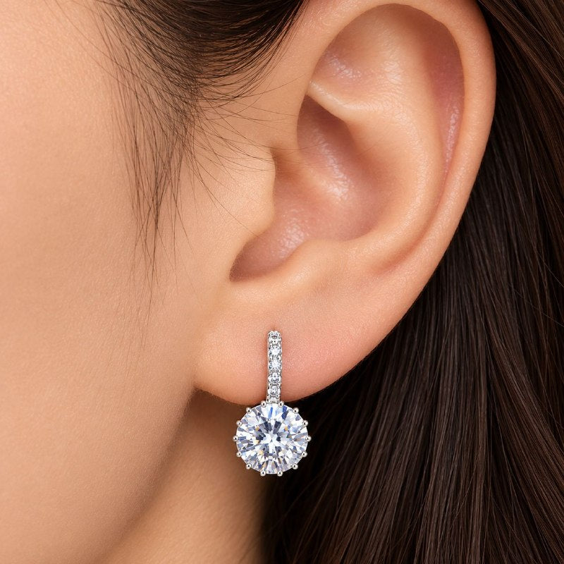 ARITOS DE ENCHAPE PARA DAMA 1.3CM (DUPE DE SWAROVSKI)