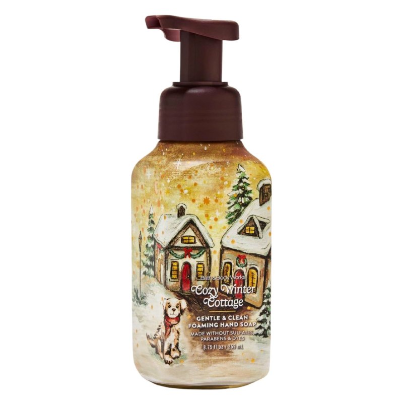 BATH & BODY WORKS JABON DE MANOS SUAVE Y LIMPIO COZY WINTER COTTAGE 259ML