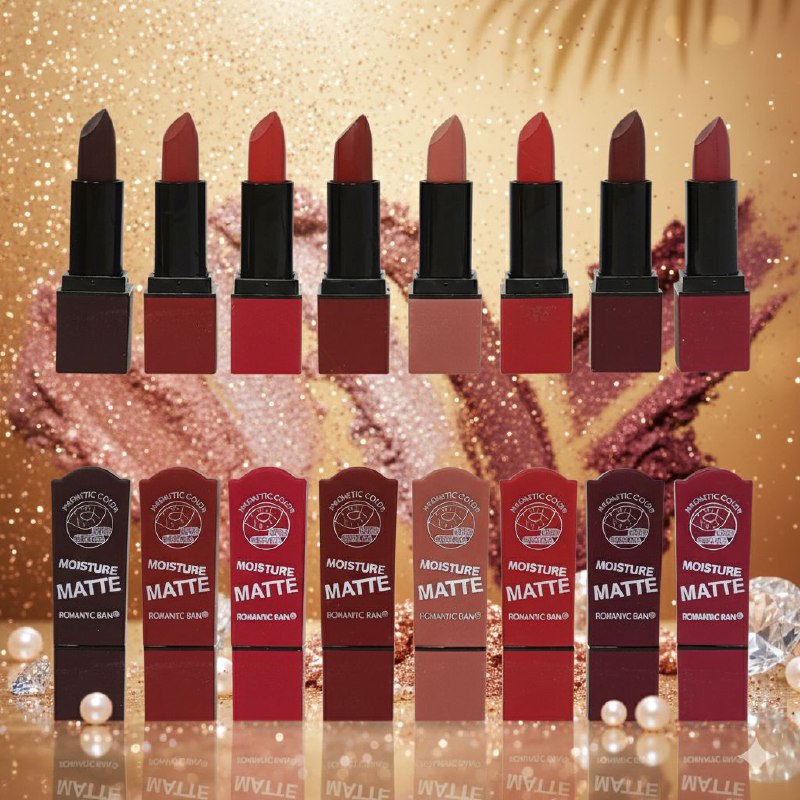 BRILLO LABIAL MATTE TEXTURA CREMOSA HIDRATANTE DE LARGA DURACION ROMANTIC RAIN 8 TONOS
