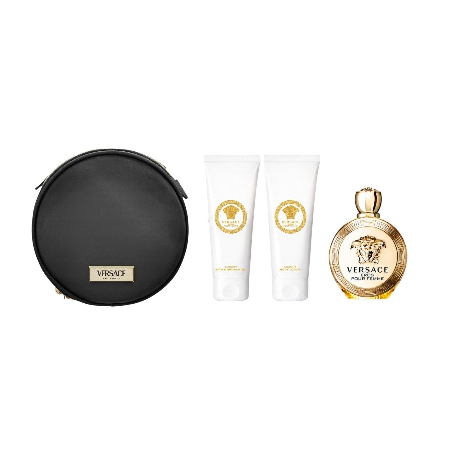 SET VERSACE EROS POUR FEMME EDP 100ML CREMA CORPORAL 100ML GEL DE DUCHA 100ML COSMETIQUERA (M)