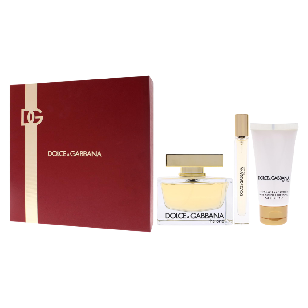 SET DOLCE & GABBANA THE ONE FOR WOMEN EDP 75ML EDP 10ML CREMA CORPORAL 50ML (M)