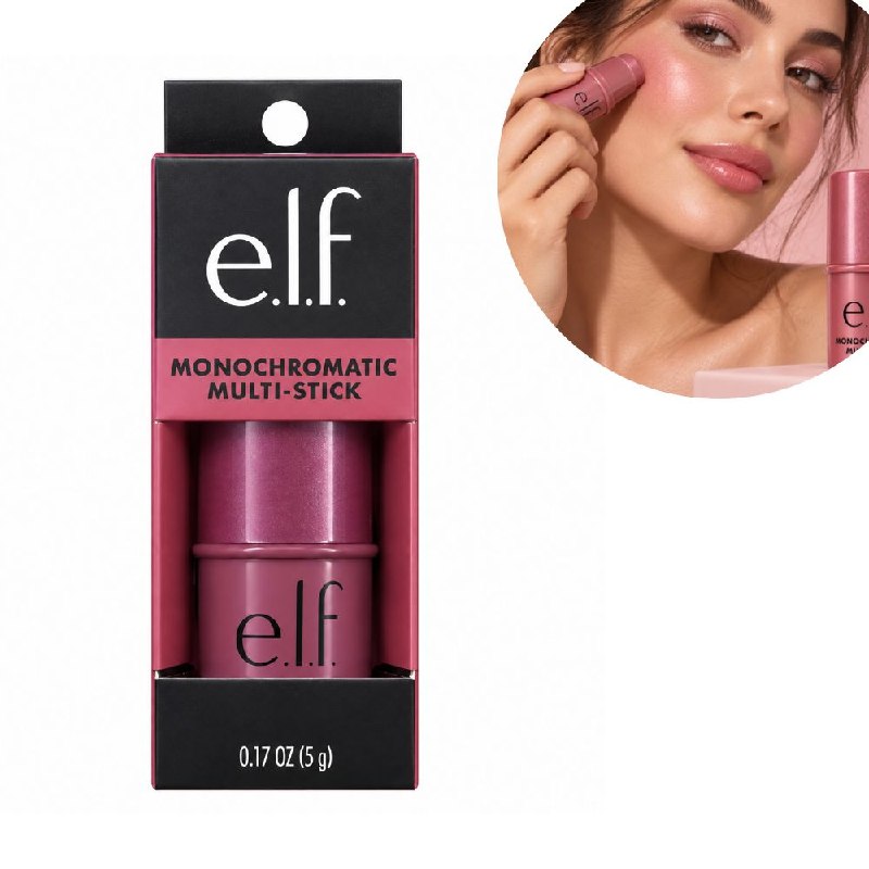 BARRA DE MAQUILLAJE MULTIUSOS CREMOSA 3 EN 1 PARA OJOS, LABIOS Y MEJILLAS ELF 5G