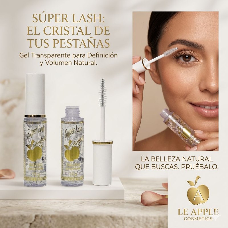 RIMEL TRANSPARENTE PARA PESTAÑAS Y CEJAS SUPER LASH BY APPLE 13G