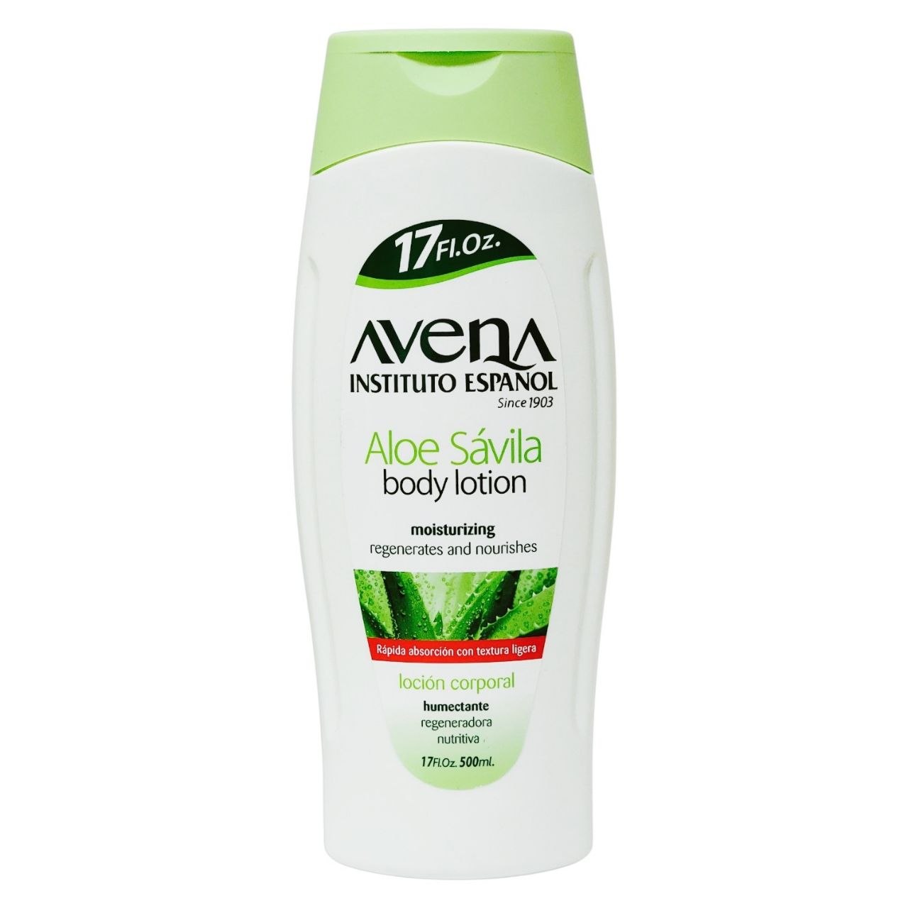 CREMA CORPORAL HIDRATANTE Y REGENERADORA DE ALOE VERA AVENA INSTITUTO ESPAÑOL 500ML