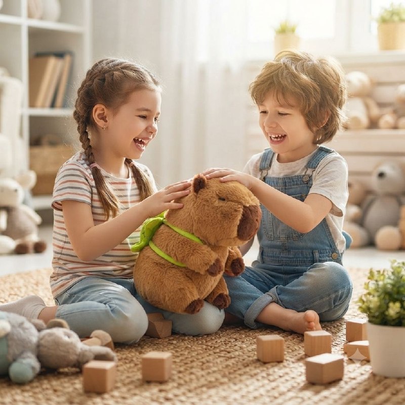 PELUCHE EN FORMA DE CAPIBARA ULTRA SUAVE Y TIERNO
