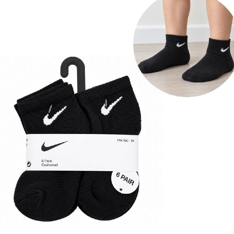 CALCETA TOBILLERA ORIGINAL NIKE PARA NIÑO 6 PARES