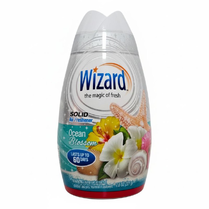 AMBIENTADOR AROMATIZANTE DE GEL SOLIDO DE PLAYA WIZARD 221G
