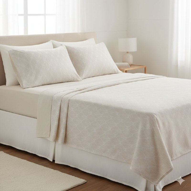 JUEGO DE SABANAS CAMERA DE 4 PIEZAS UNIPERSONAL BENELI HOME, 30 ESTILOS