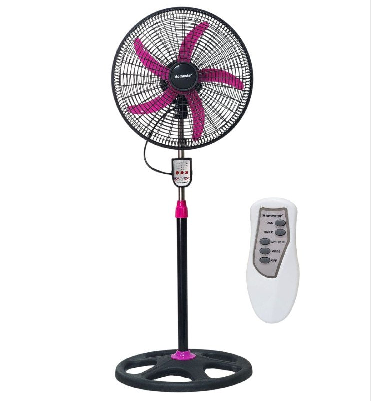 VENTILADOR DE PIE DE 18 PULGADAS DE PLASTICO CON CONTROL REMOTO HOMESTAR