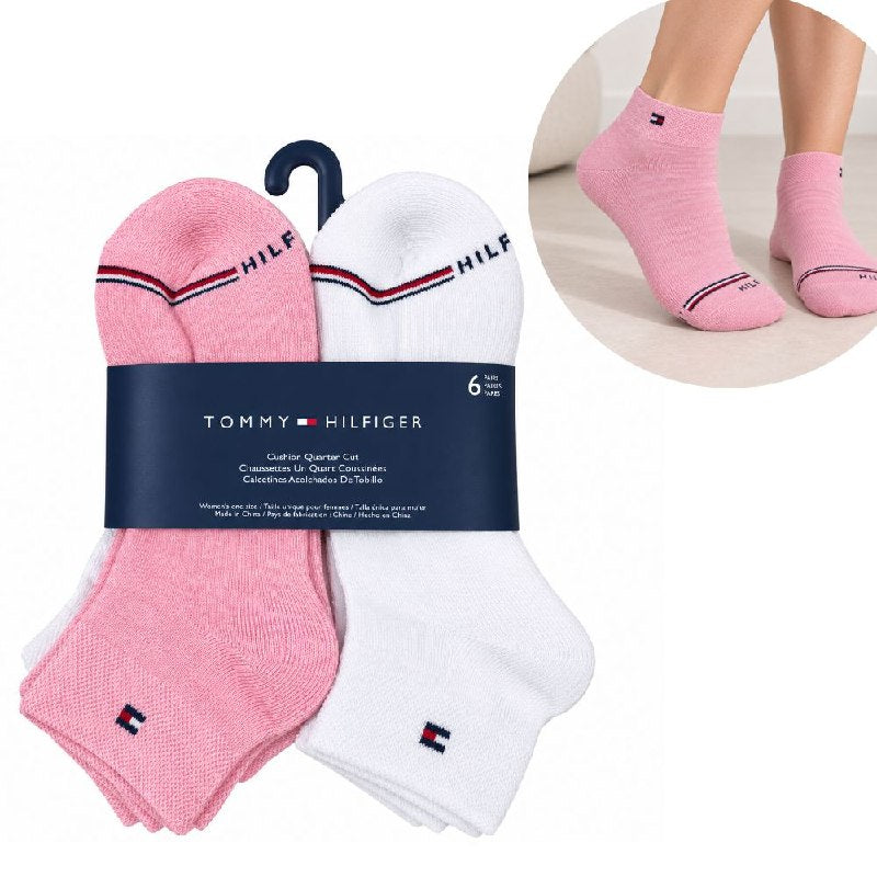 CALCETA TOBILLERA TOMMY HILFIGER PARA MUJER 6 PARES TALLA ÚNICA