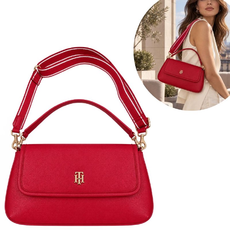 CARTERA ORIGINAL TOMMY HILFIGER CON CORREA INTERCAMBIABLE PARA DAMA