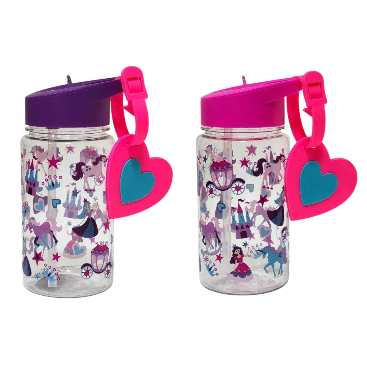 BOTE DE AGUA CON DISEÑO INFANTIL PRINCESAS LIFE ART