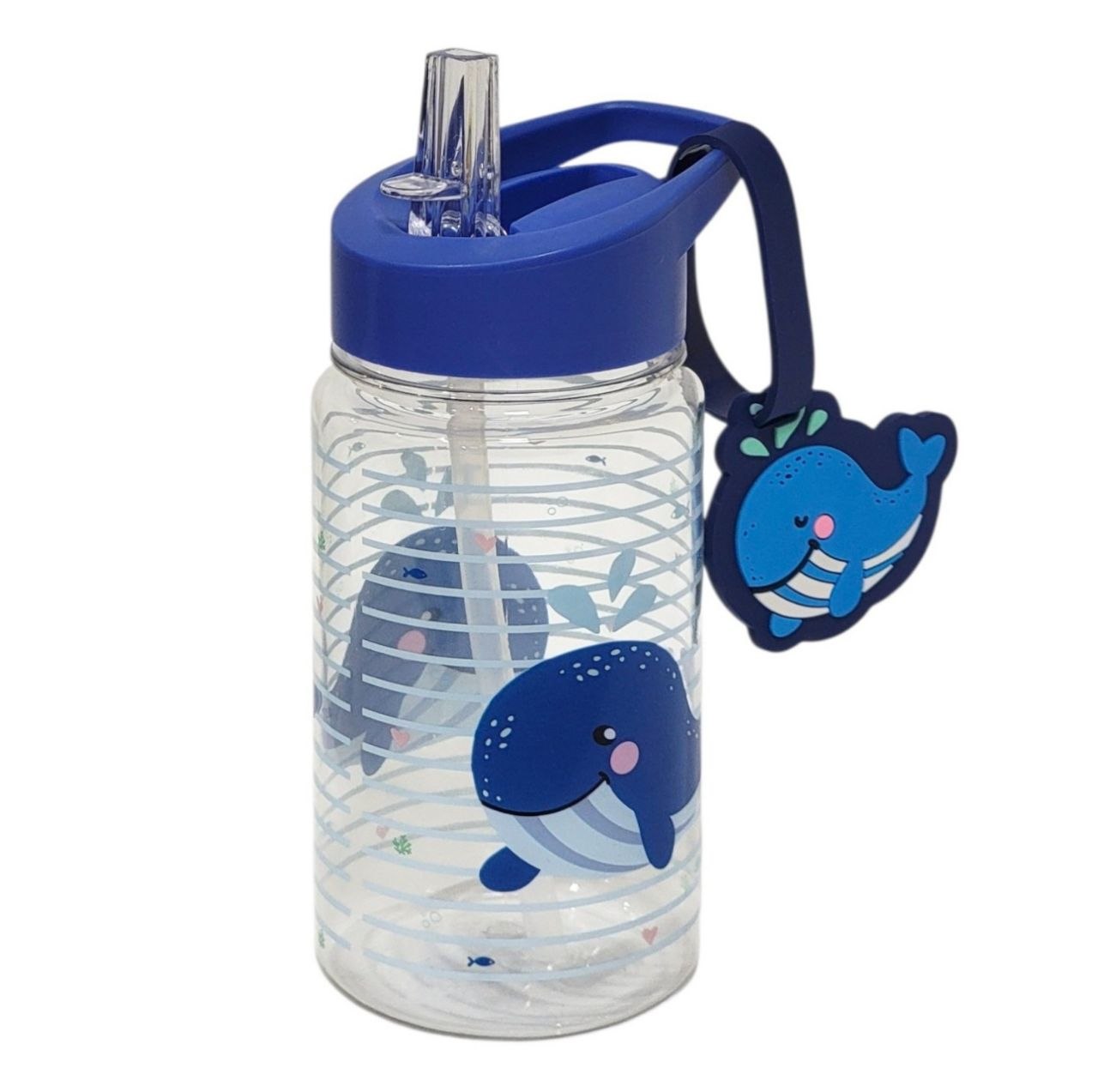 BOTE DE AGUA CON DISEÑO INFANTIL BALLENAS LIFE ART