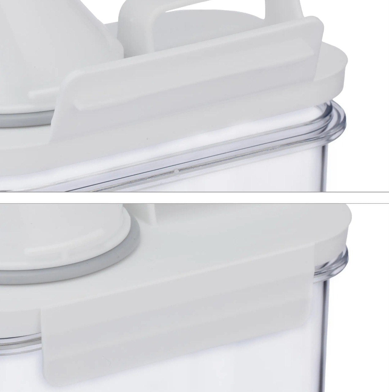 RECIPIENTE DE ALMACENAMIENTO PARA ALIMENTOS HERMETICO CON VASO MEDIDOR WINDROSE 2.3L 30X10X15CM