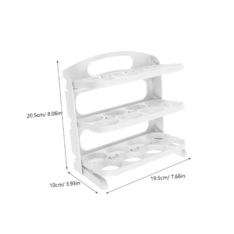 ORGANIZADOR DE HUEVOS TRANSPARENTE HUEVERA PARA 24 HUEVOS, CONSERVACION FRESCA, FACIL DE GUARDAR EGG STORAGE BOX 16.5X31.5X7.5CM