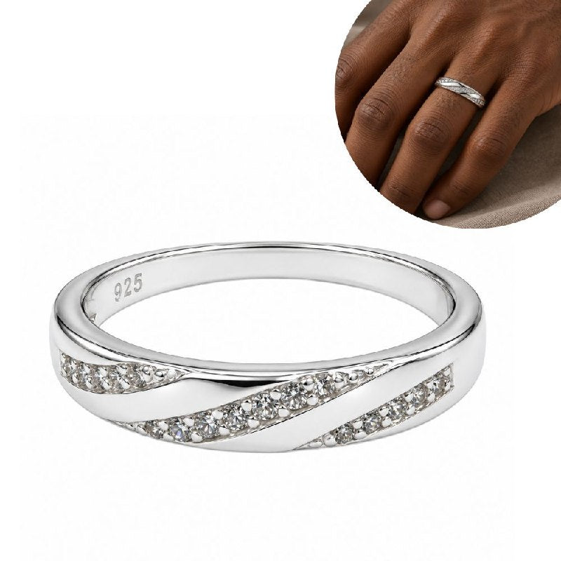 ANILLO DE PLATA 9.25 PARA HOMBRE DE MATRIMONIO 3.8G