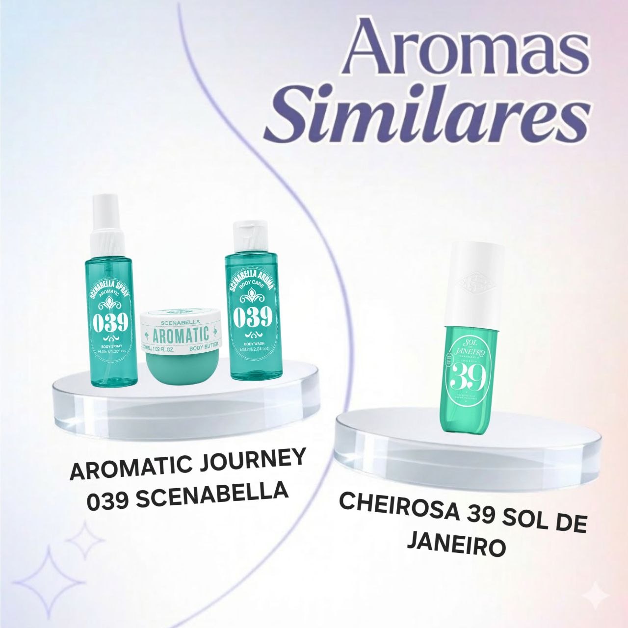 SET SCENABELLA AROMATIC JOURNEY 039 BODY SPRAY 40ML CREMA CORPORAL 30ML GEL DE DUCHA 60ML (M) (AROMA SIMILAR A SOL DE JANEIRO CHEIROSA 39)