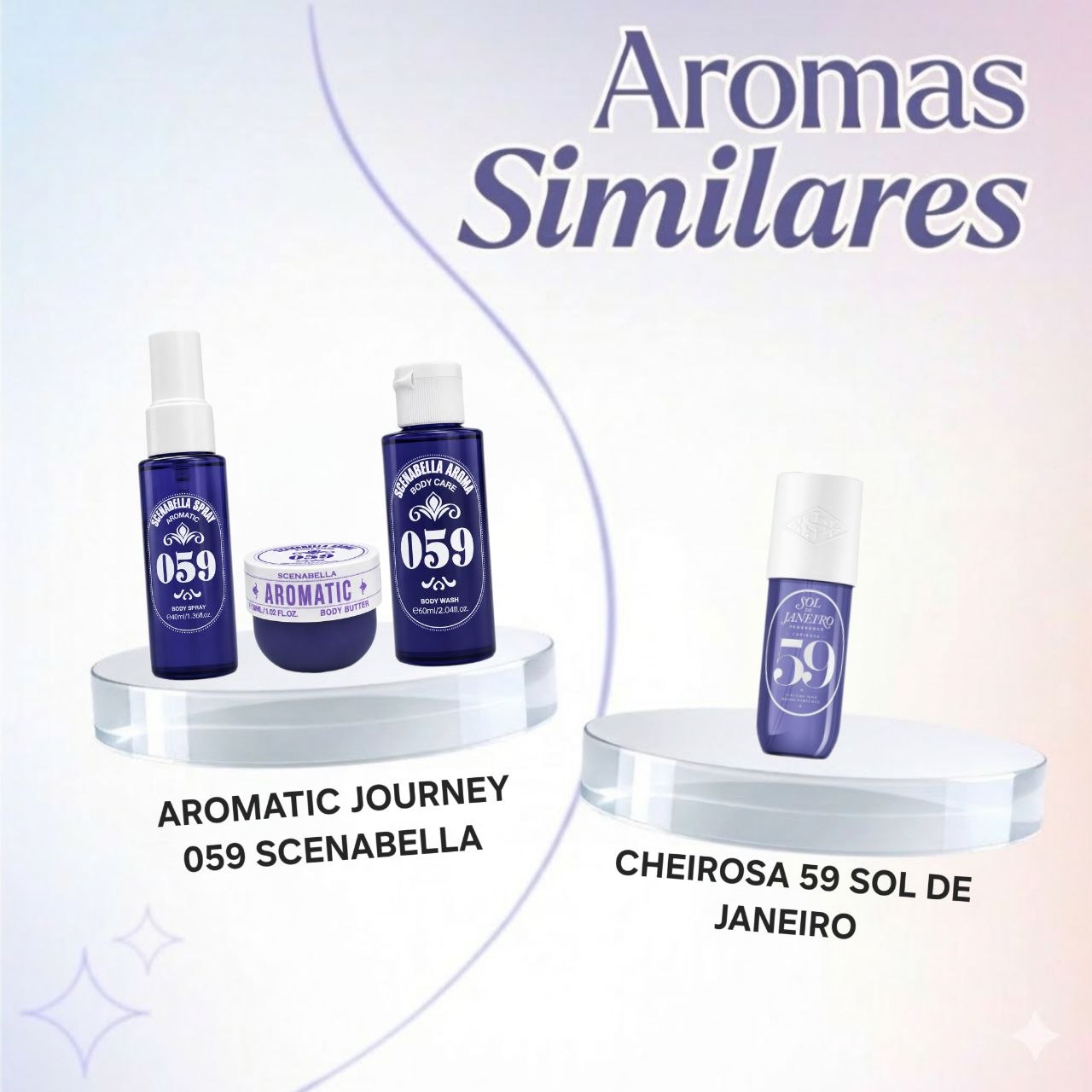 SET SCENABELLA AROMATIC JOURNEY 059 BODY SPRAY 40ML CREMA CORPORAL 30ML GEL DE DUCHA 60ML (M) (AROMA SIMILAR A SOL DE JANEIRO CHEIROSA 59)