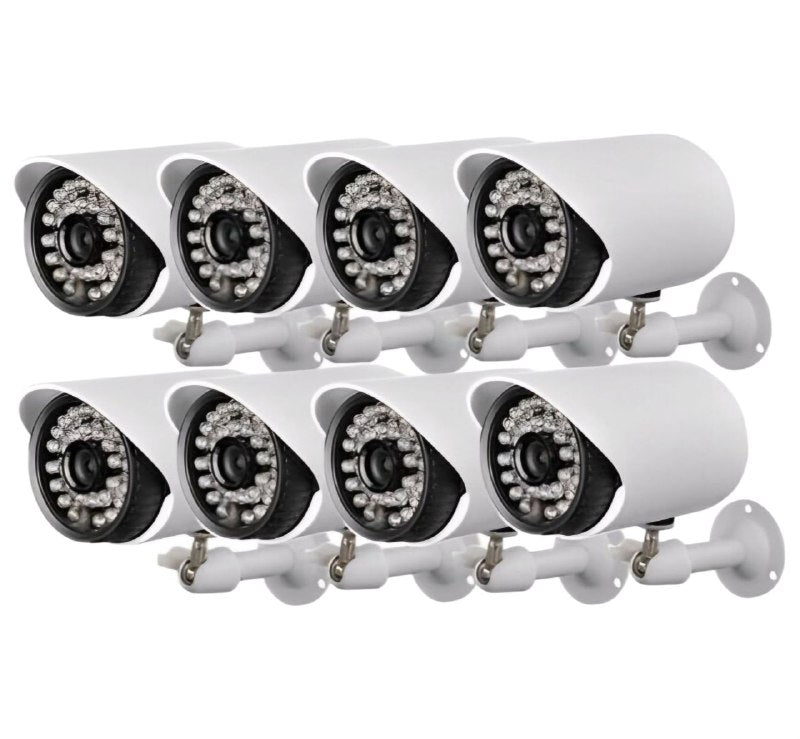 KIT DE CAMARAS DE SEGURIDAD DE 8 CANALES HD, SISTEMA DE GRABACION DE 24H CON VISUALIZACION POR INTERNET Y TELEFONO, DETECCION MOVIMIENTO, DISCO DURO HDD 2TB AHD