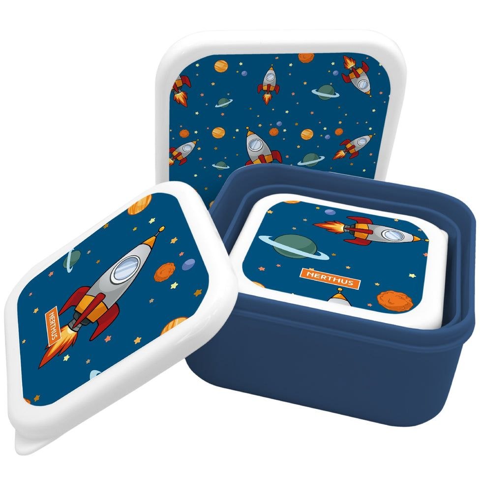 SET DE RECIPIENTES PANAS PARA ALIMENTOS HERMETICOS CON DISEÑO DE ESPACIO 3PCS NERTHUS