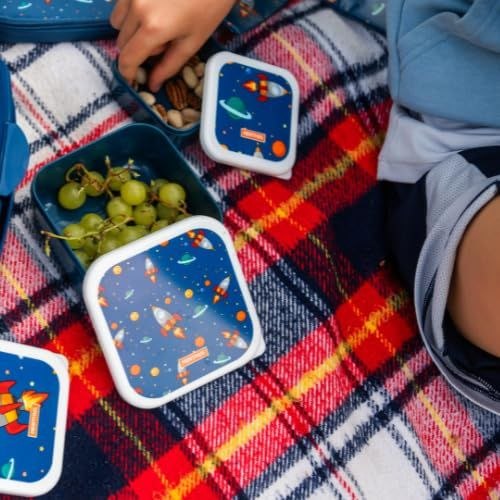 SET DE RECIPIENTES PANAS PARA ALIMENTOS HERMETICOS CON DISEÑO DE ESPACIO 3PCS NERTHUS