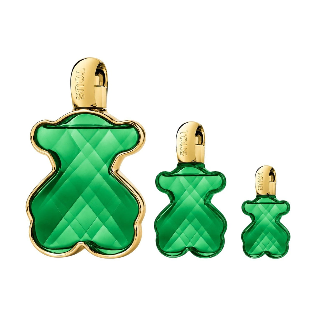 SET TOUS LOVE ME THE EMERALD ELIXIR PARFUM 90ML PARFUM 15ML PARFUM 4.5ML (M)