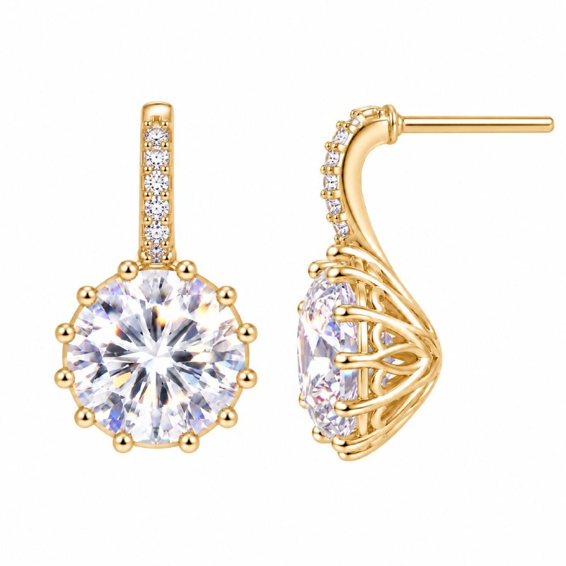 ARITOS DE ENCHAPE PARA DAMA 1.3CM (DUPE DE SWAROVSKI)