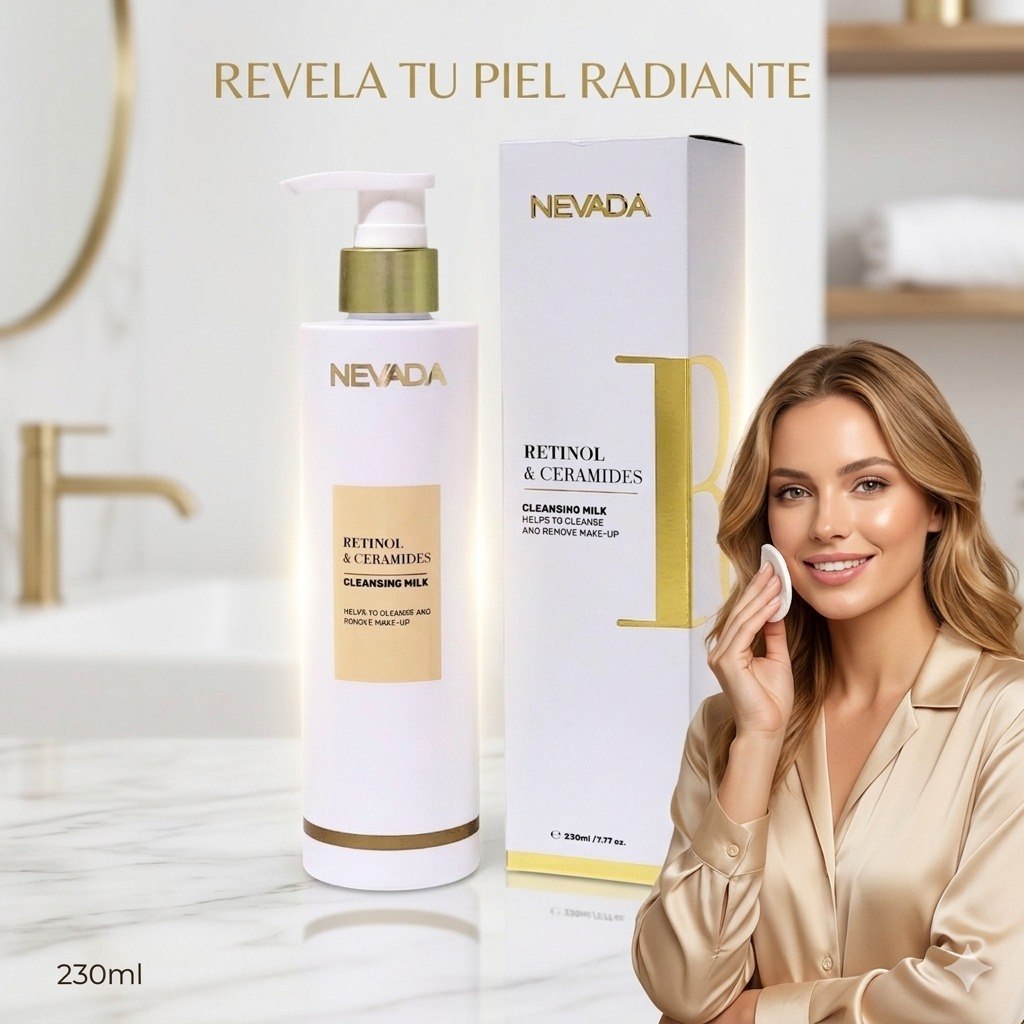 LIMPIADOR FACIAL CREMOSO CON RETINOL Y CERAMIDAS NEVADA 230ML