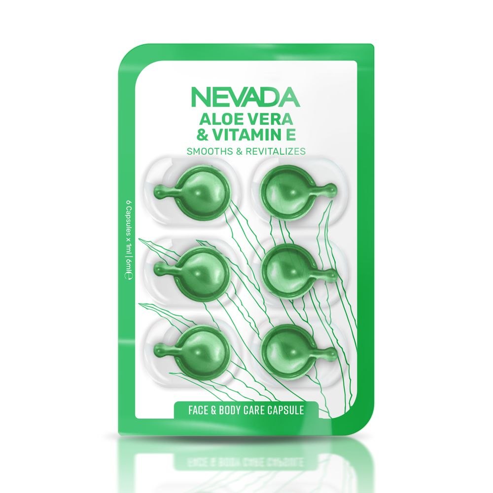 SUERO FACIAL Y CORPORAL EN CAPSULAS REVITALIZANTE CON ALOE VERA Y VITAMINA E 6UND NEVADA