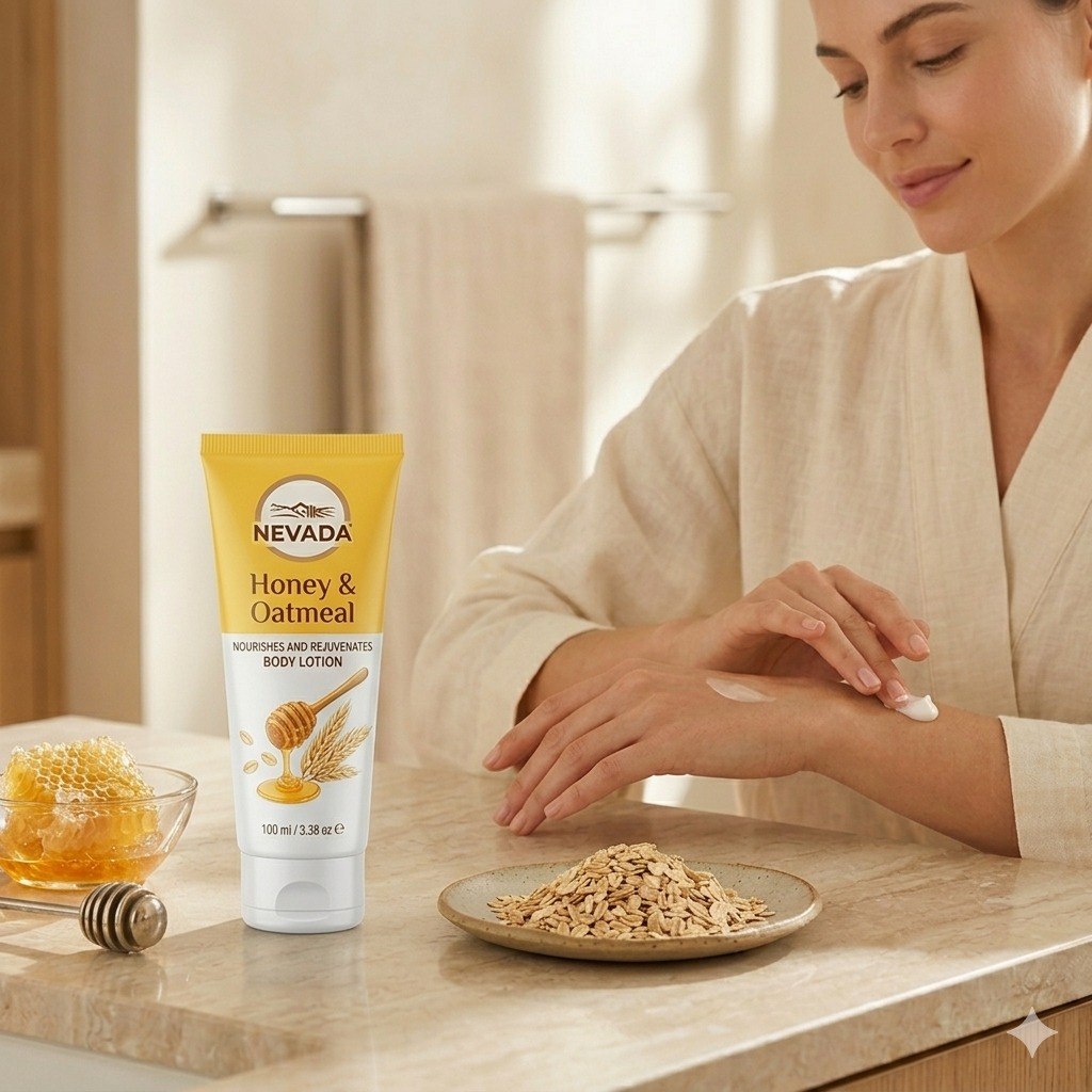 CREMA CORPORAL NUTRITIVA Y REPARADORA CON EXTRACTO DE MIEL Y AVENA NEVADA 100ML