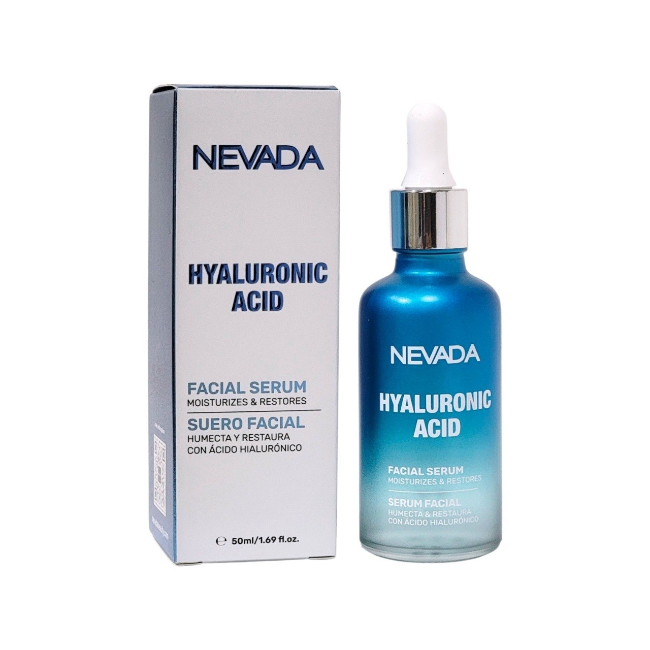 SUERO FACIAL HUMECTANTE Y RESTAURADOR CON ACIDO HIALURONICO Y EXTRACTOS DE ALGAS MARINAS NEVADA 50ML