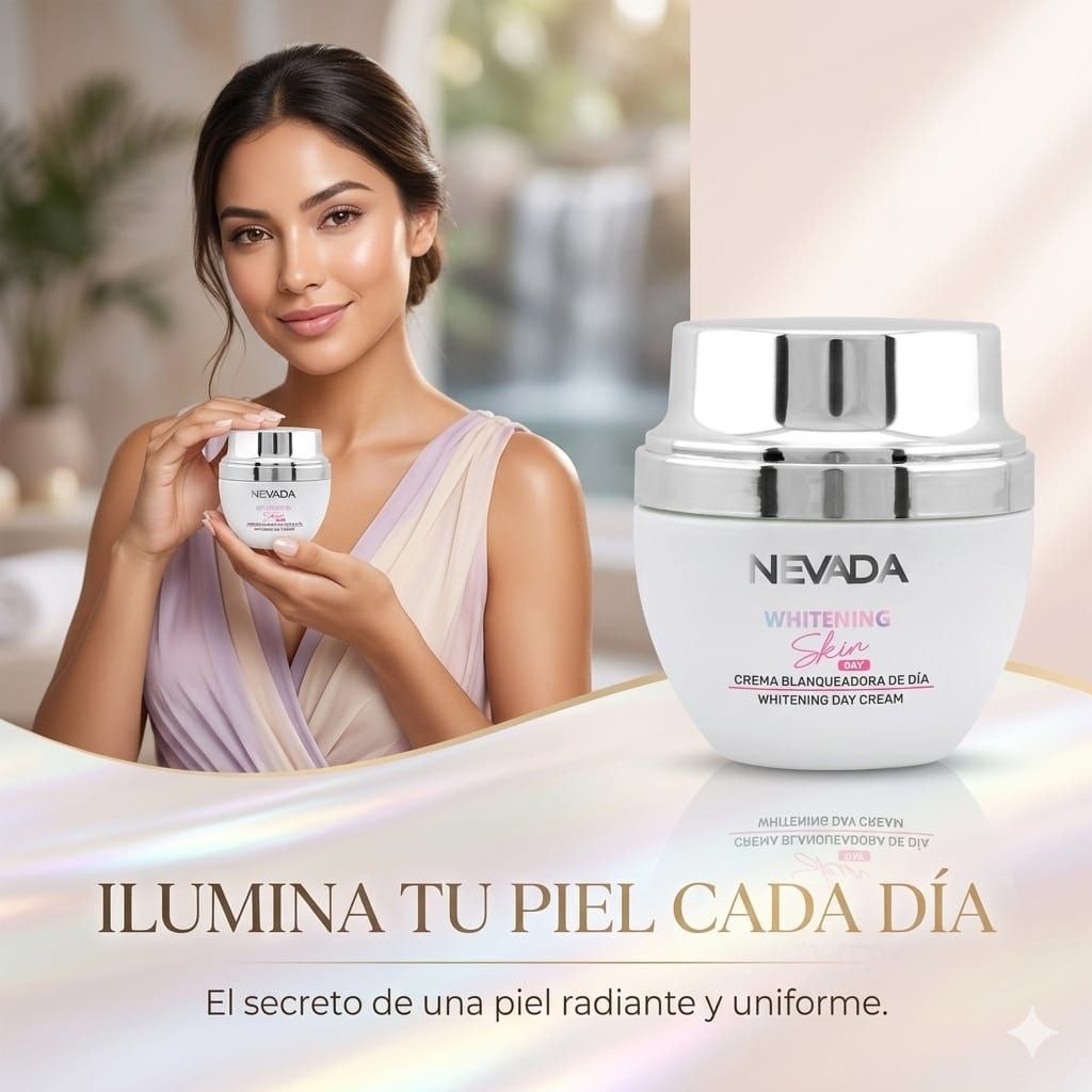 CREMA FACIAL BLANQUEADORA DE DIA ANTIMANCHAS CON NIACINAMIDA NEVADA 50G