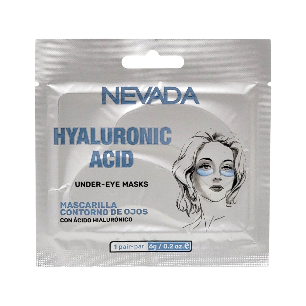 PARCHES DE OJOS HIDRATANTES CON ACIDO HIALURONICO Y EXTRACTO DE ALGAS MARINAS NEVADA 6G