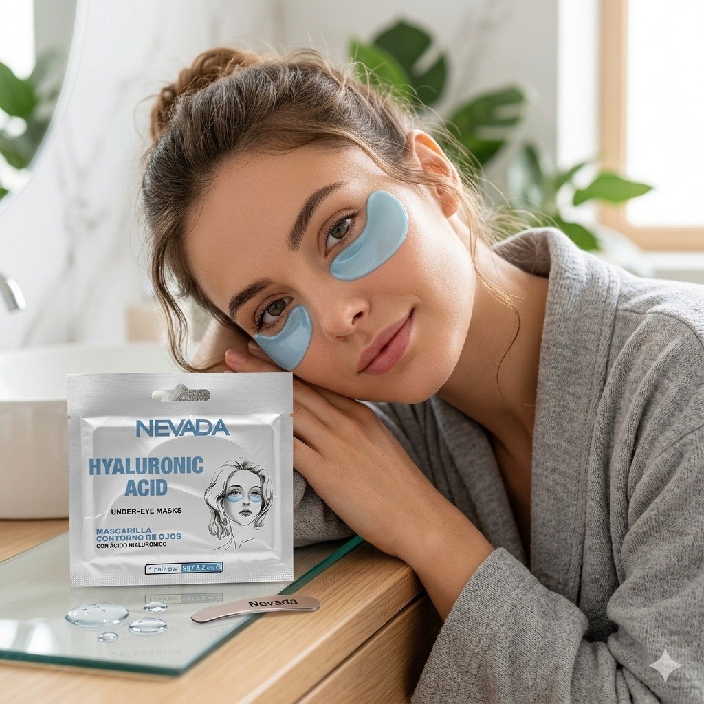 PARCHES DE OJOS HIDRATANTES CON ACIDO HIALURONICO Y EXTRACTO DE ALGAS MARINAS NEVADA 6G