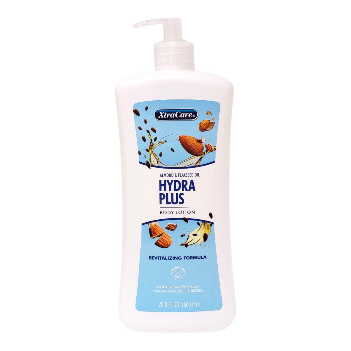 CREMA CORPORAL HIDRATANTE Y ANTIOXIDANTE CON ACEITE DE ALMENDRAS Y SEMILLA DE LINO XTRACARE 600ML