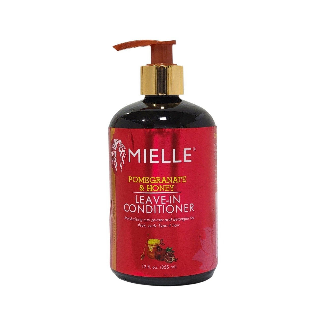 ACONDICIONADOR SIN ENJUAGUE DESENREDANTE PARA RIZOS CON EXTRACTO DE GRANADA Y MIEL MIELLE 335ML