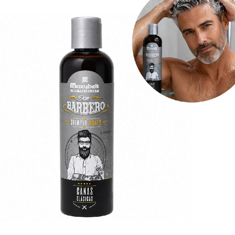 SHAMPOO TONALIZADOR Y MATIZADOR DE CANAS PARA HOMBRES MAXYBELT 200ML