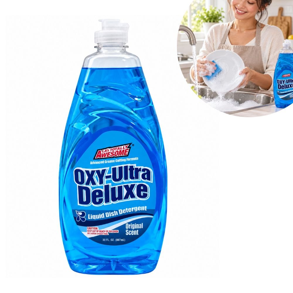 DETERGENTE LÍQUIDO PARA PLATOS ULTRA DELUXE FRESH SCENT LA'S TOTALLY AWESOME 887ML