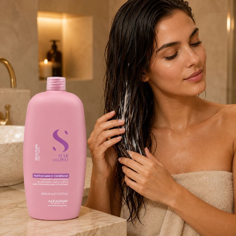 ACONDICIONADOR NUTRITIVO SIN ENJUAGUE PARA CABELLO SECO ALFAPARF 1000ML