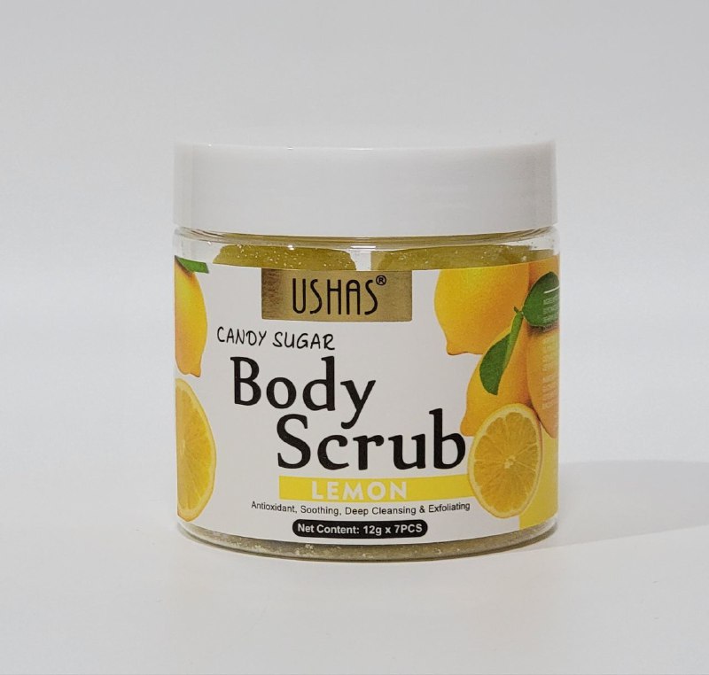 EXFOLIANTE CORPORAL DE LIMON ANTIOXIDANTE CALMANTE USHAS 12GX7UND