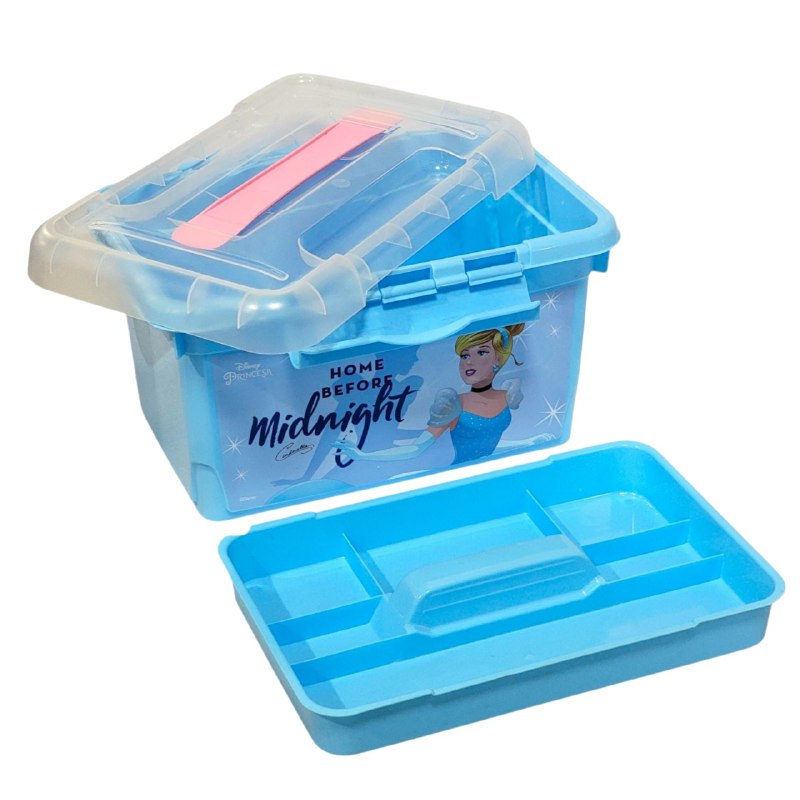 ORGANIZADOR CAJA DE ALMACENAMIENTO ORGANIZADORA PARA NIÑAS DE PRINCESAS 19X22X32CM