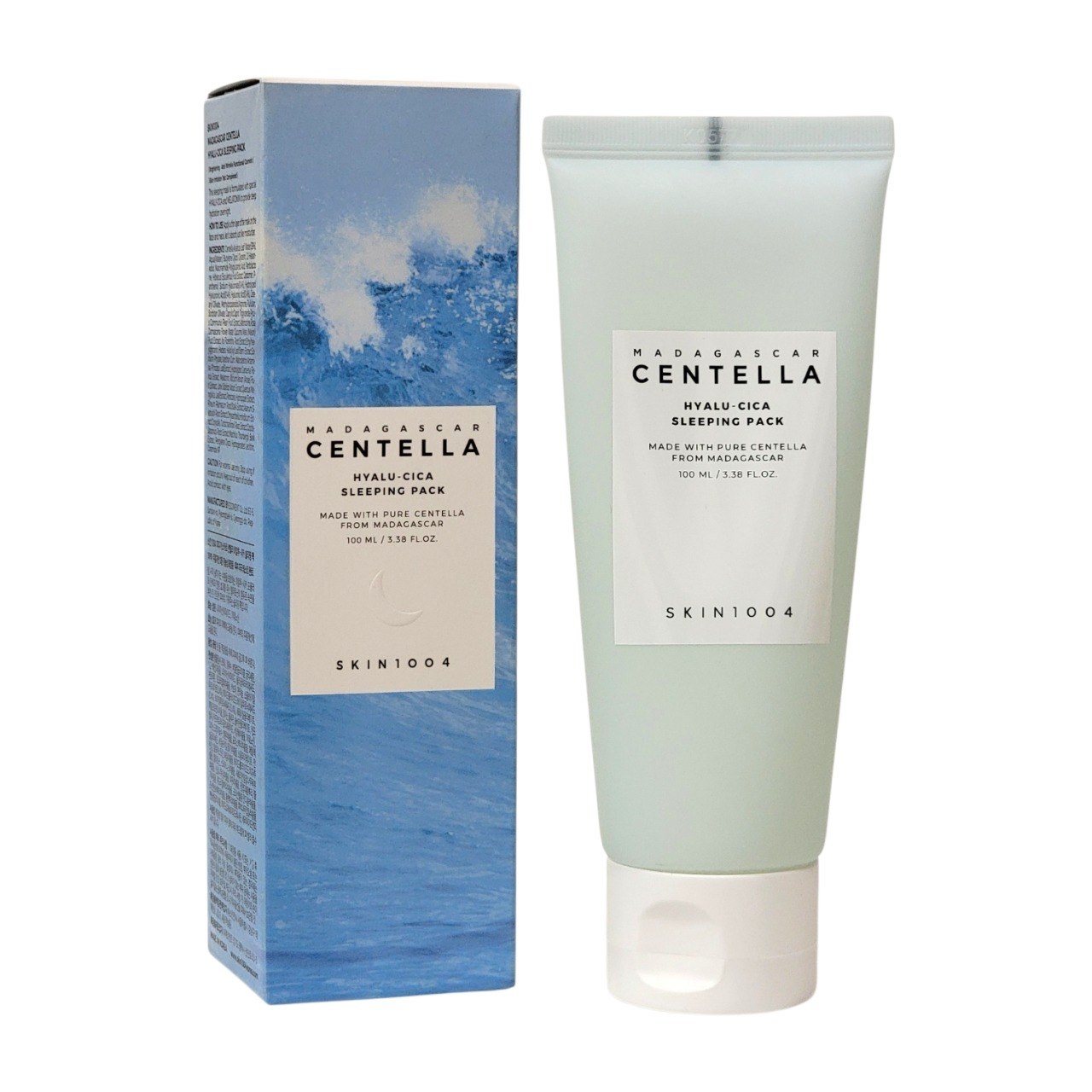 MASCARILLA FACIAL NOCTURNA HIDRATANTE CON CENTELLA ASIATICA DE MADAGASCAR ACIDO HIALURONICO NIACINAMIDA Y MELATONINA SKIN1004 100ML