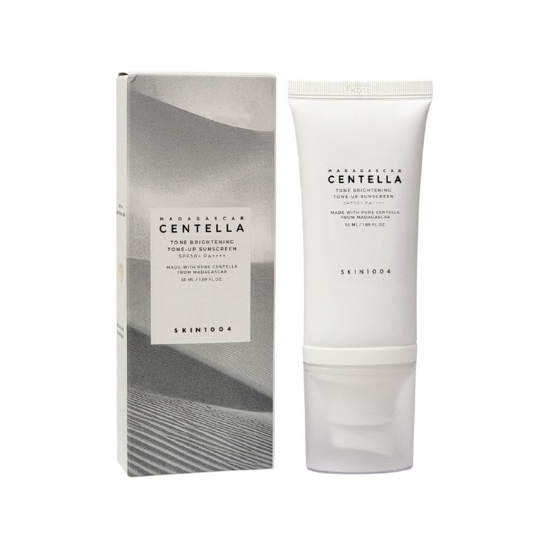 PROTECTOR SOLAR ACLARANTE E ILUMINADOR SPF50+ CON CENTELLA ASIATICA DE MADAGASCAR SKIN1004 50ML