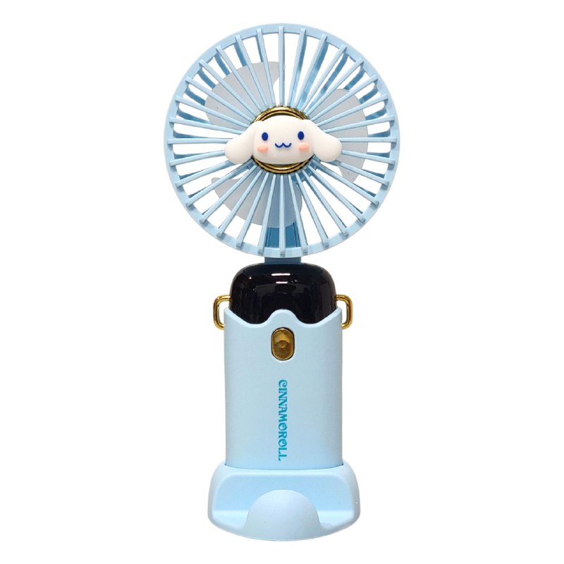 VENTILADOR DE MANO O MESA RECARGABLE CON SOPORTE PARA CELULAR 4 ESTILOS