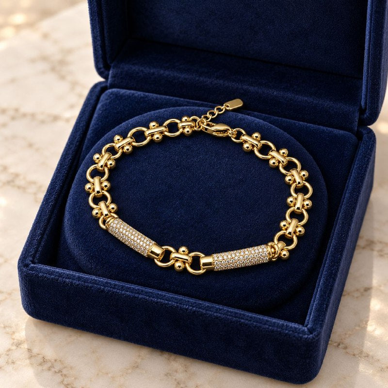 PULSERA DE ENCHAPE PARA DAMA 16CM