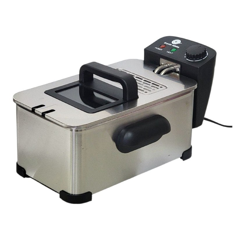 MAQUINA FREIDORA ELECTRICA, BANDEJA DE ACERO INOXIDABLE, CAPACIDAD 3L, POTENCIA 2000W, TEMPERATURA AJUSTABLE CRYSTAL CUISINE