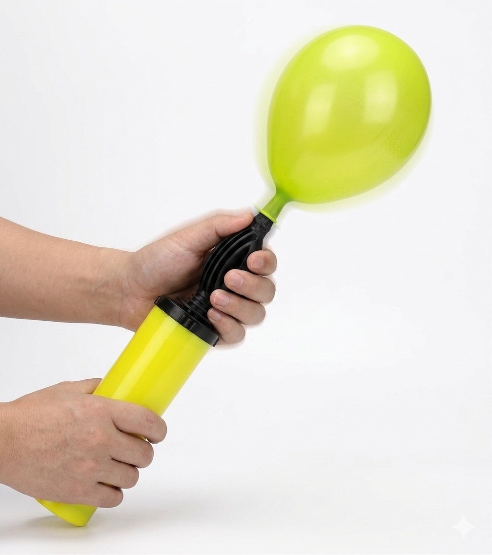 BOMBA INFLADORA DE MANO DE DOBLE ACCION PARA GLOBOS 28CM