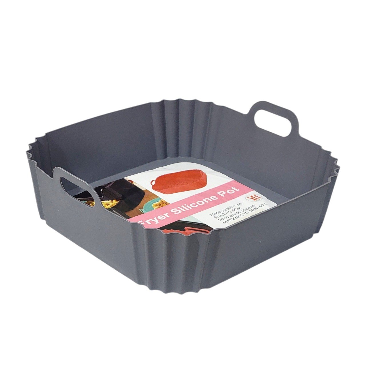 RECIPIENTE MOLDE DE SILICONA PARA FREIDORA DE AIRE 21X5CM