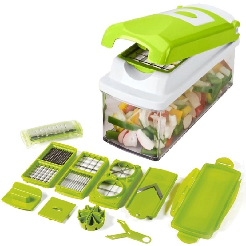 MAQUINA CHISMOLERA, CORTADORA DE VERDURAS 11 EN 1 MULTIFUNCIONAL ONE STEP PRECISION CUTTING