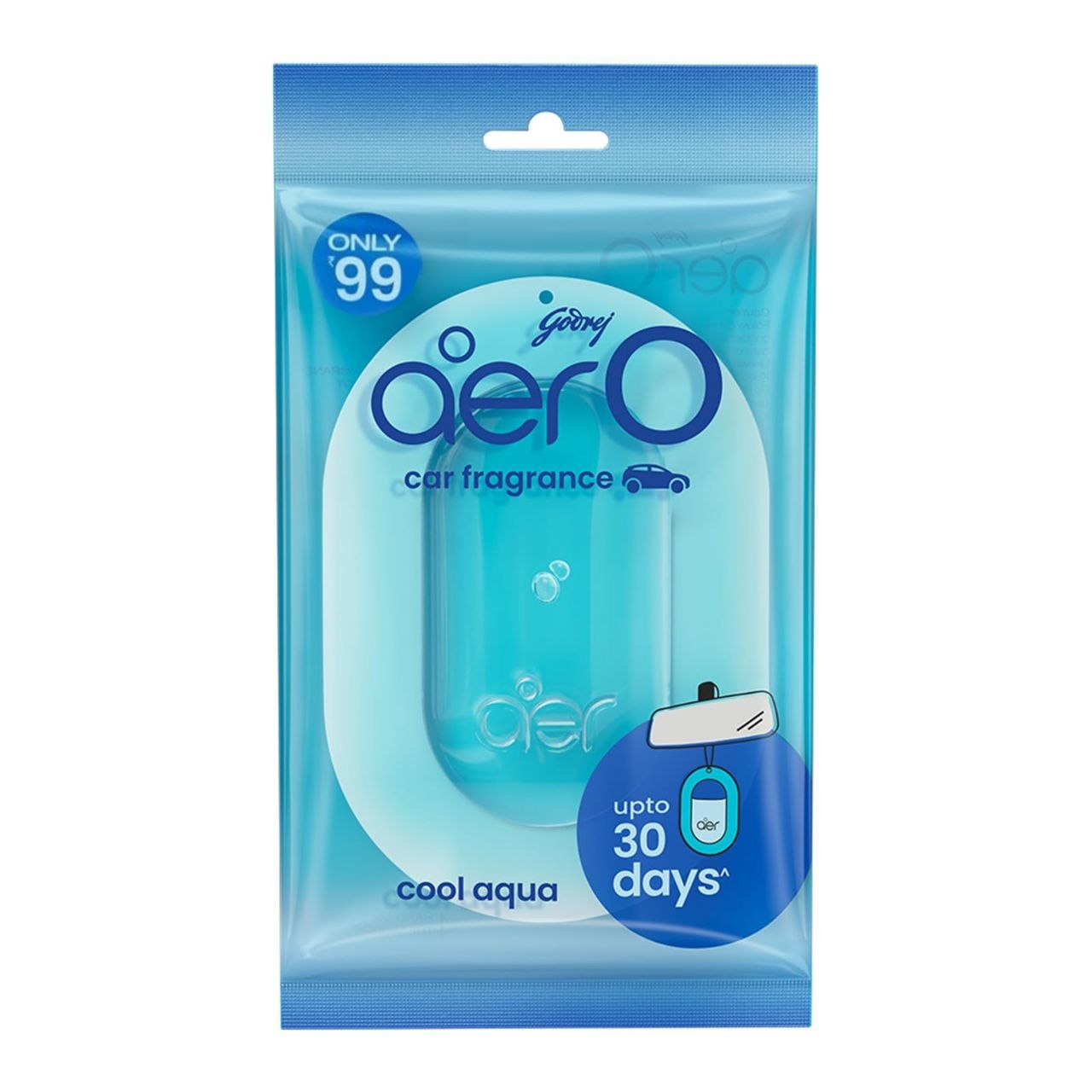 SET DE AMBIENTADORES COLGANTES PARA AUTO CON AROMAS SURTIDOS 3UND GODREJ AER 3X75G